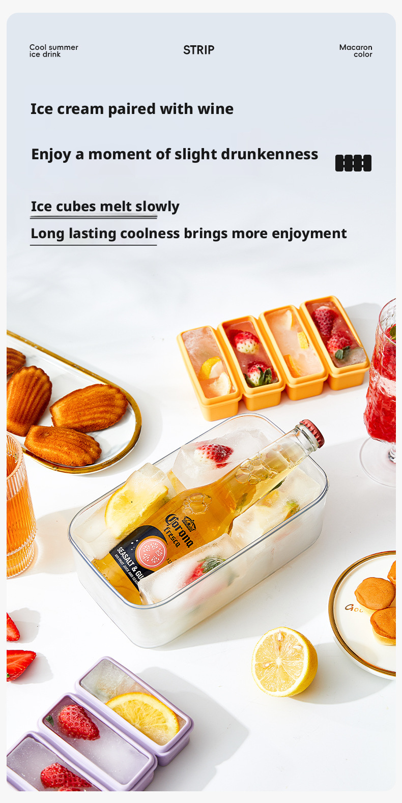 silicone ice cube trays