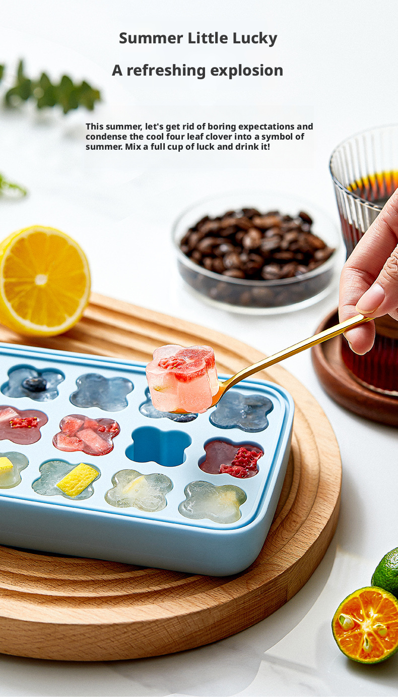 silicone ice cube trays with lid
