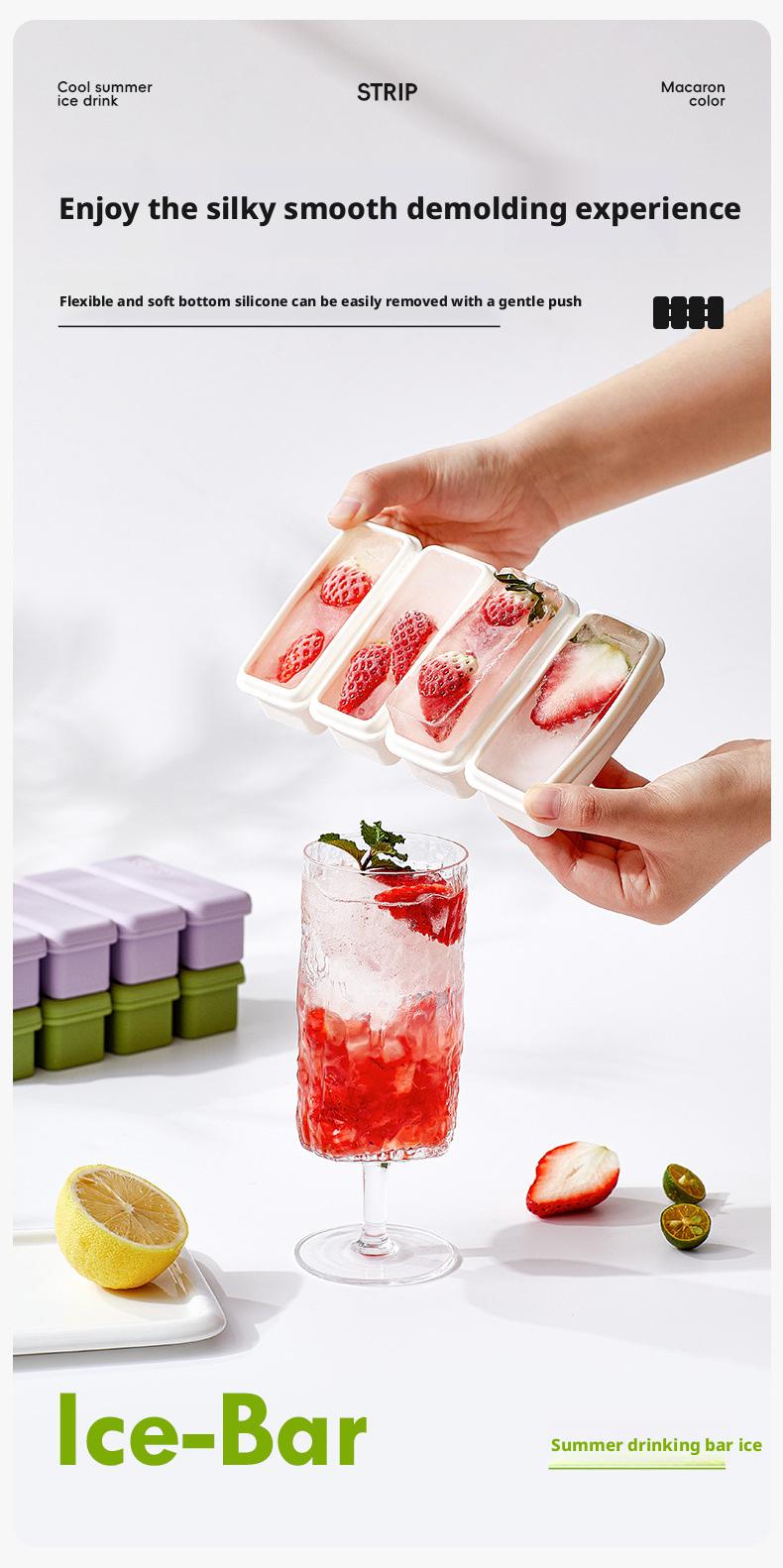 silicone ice cube trays