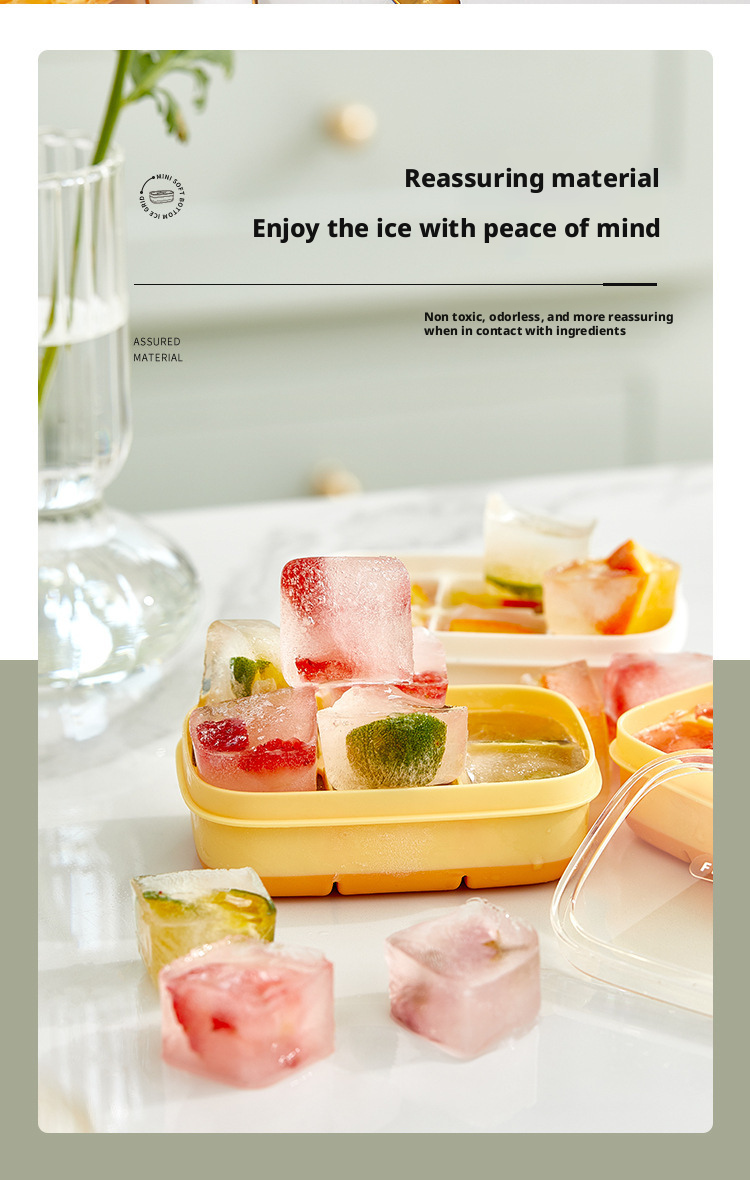 6-Hole Silicone Ice Cube Tray
