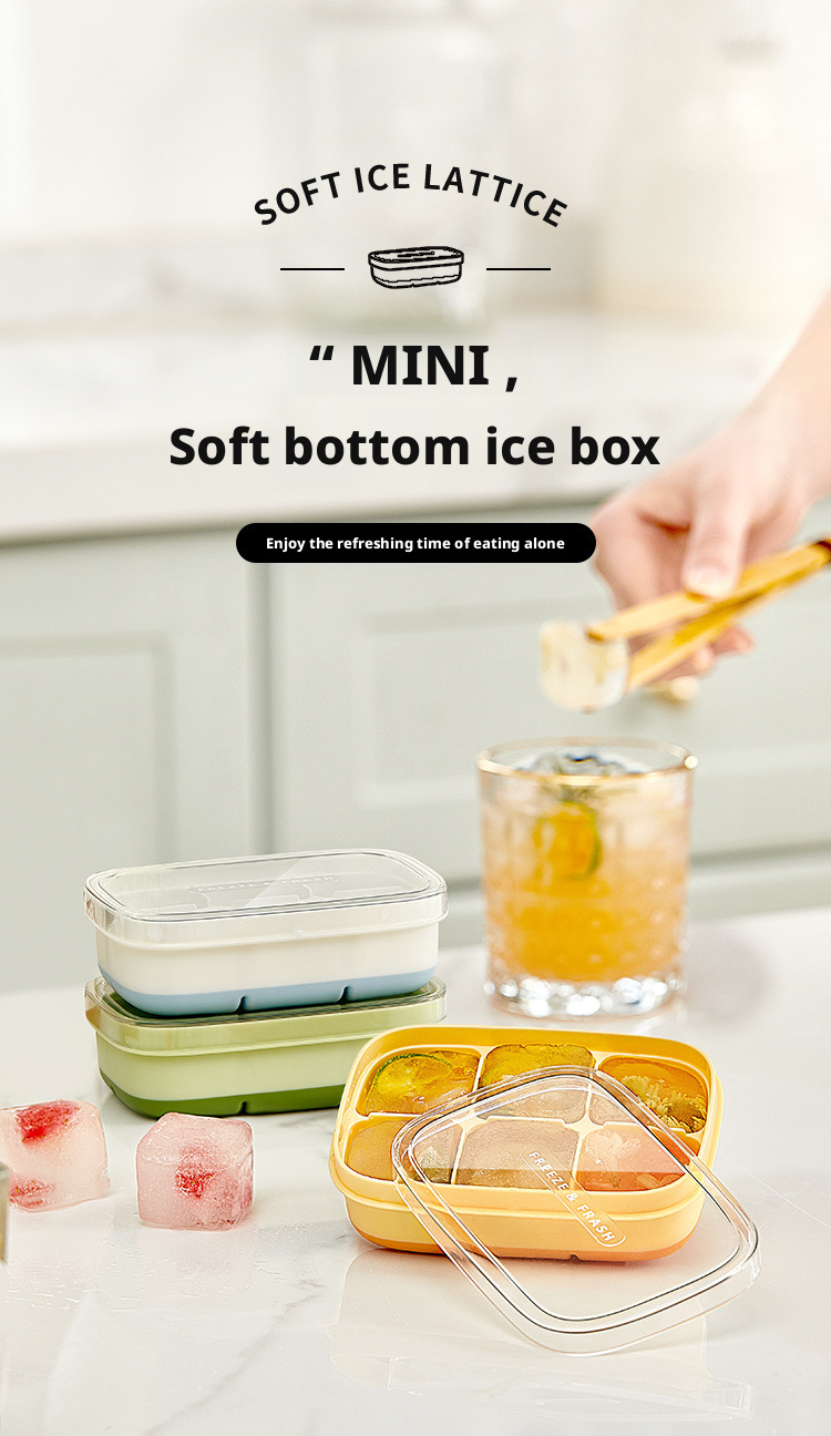 6-Hole Silicone Ice Cube Tray