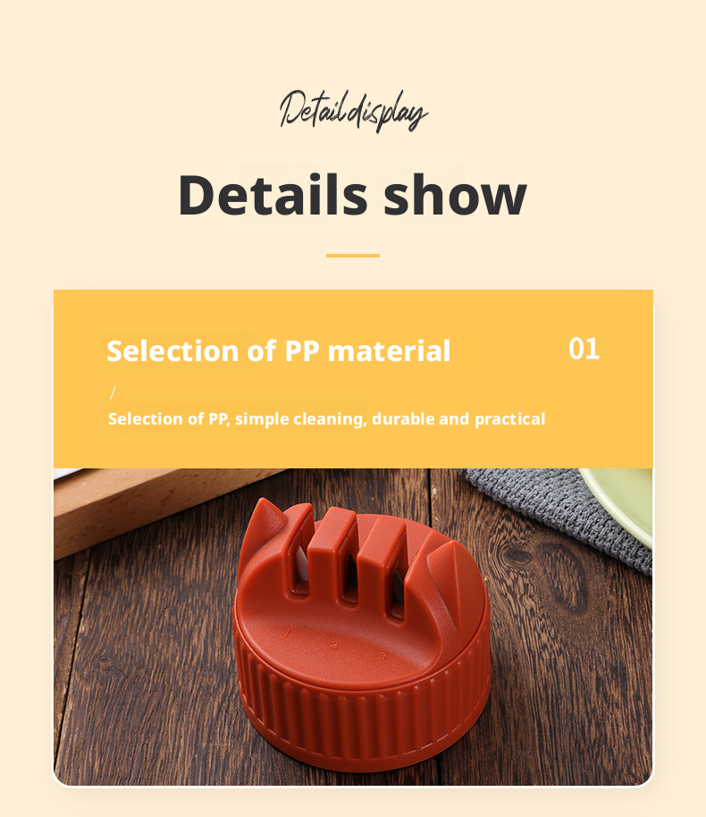 Three-in-one knife sharpener