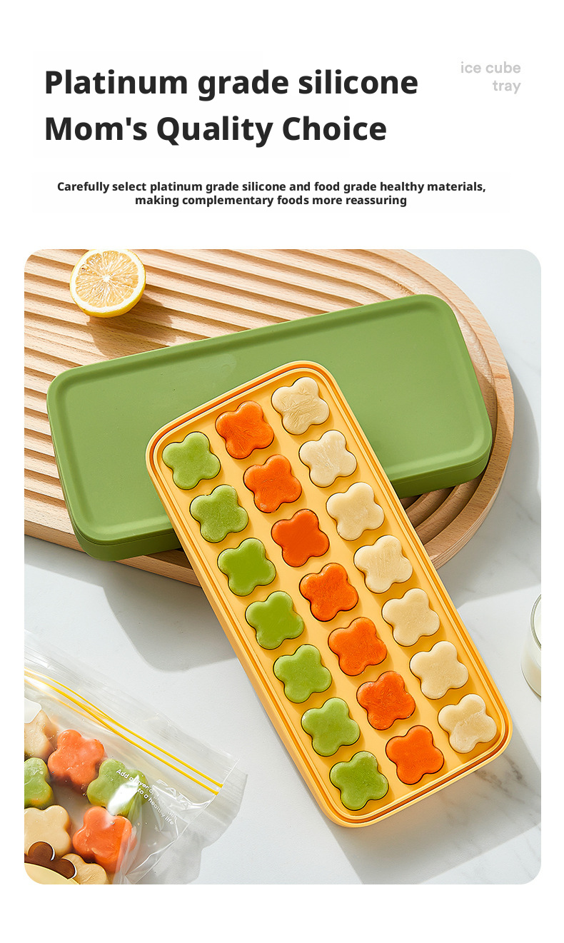silicone ice cube trays with lid