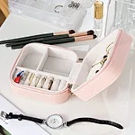 pink travel jewelry case