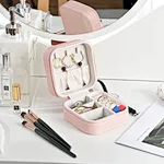 pink travel jewelry case