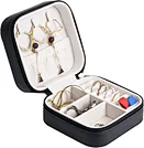 black travel jewelry case