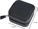 black travel jewelry case