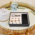 mini leather jewelry case