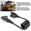 RV 4 Way Flat Trailer Extension Coiled Cable