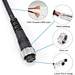 2pin male to 6pin female electric fishing reel power cord