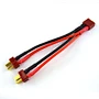 Deans T Plug Connector Parallel Adapter Battery Cable With 14 AWG Silicone Wire