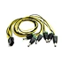 Customized Cable Assembly Molex 4.20mm PCI-E 6Pin Female to 5Ports 5.5 X 2.1mm DC Male Plugs DC Power Cable