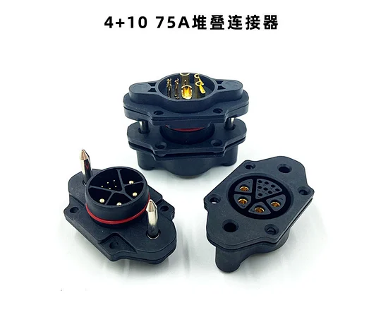 4+10 75A stacked connectors