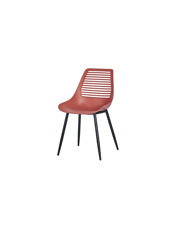 red plastic chair