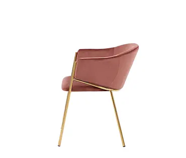 pink velvet dining room chairs