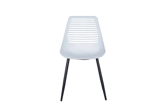 white plastic chair
