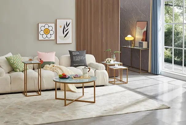gold leg end tables