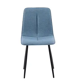 fabric and metal dining chair