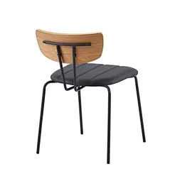 black leg dining chair