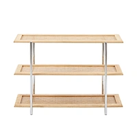 solid wood edge rattan shelfe sideboard from China