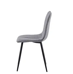 grey upholstered dining chair