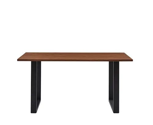 wood dining table metal leg