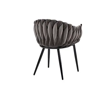 cappucino velvet dining chair