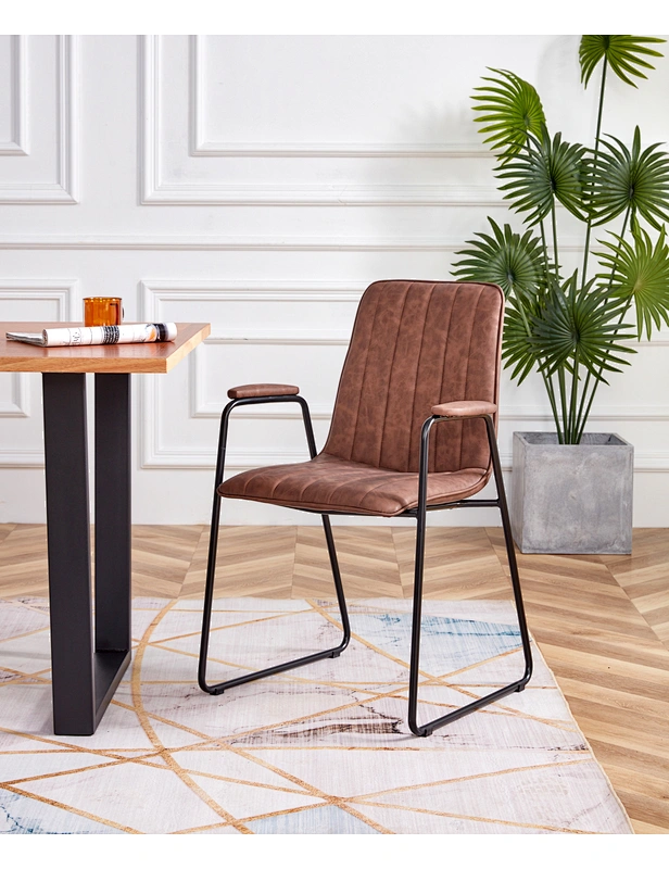 PU chair with armrest