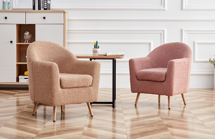 fabric seat metal leg sofa