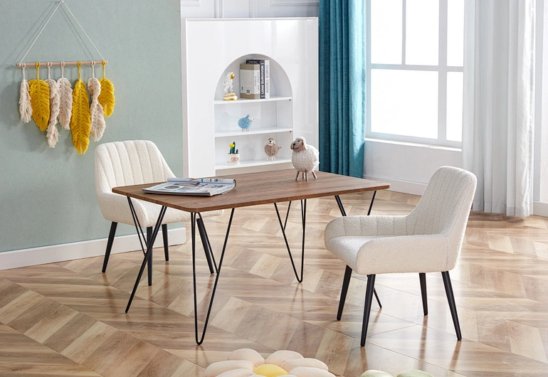 kids dining chair white color