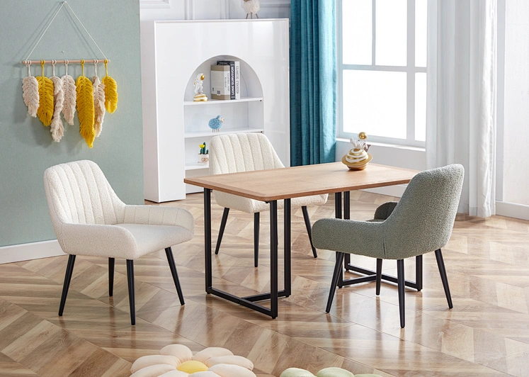 teddy velvet dining chair for kids