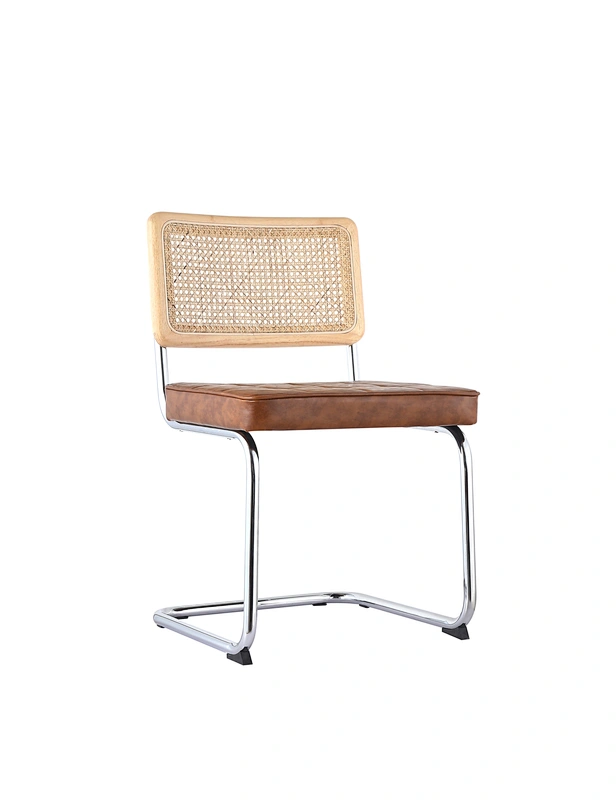 pu wood dining chair
