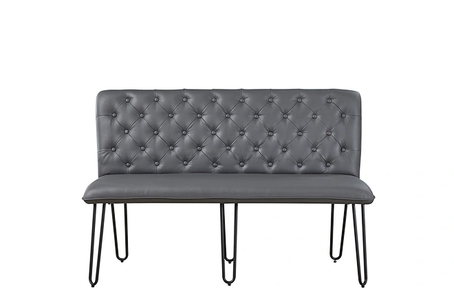 black dining bench