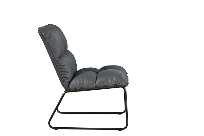 black and white accent chair