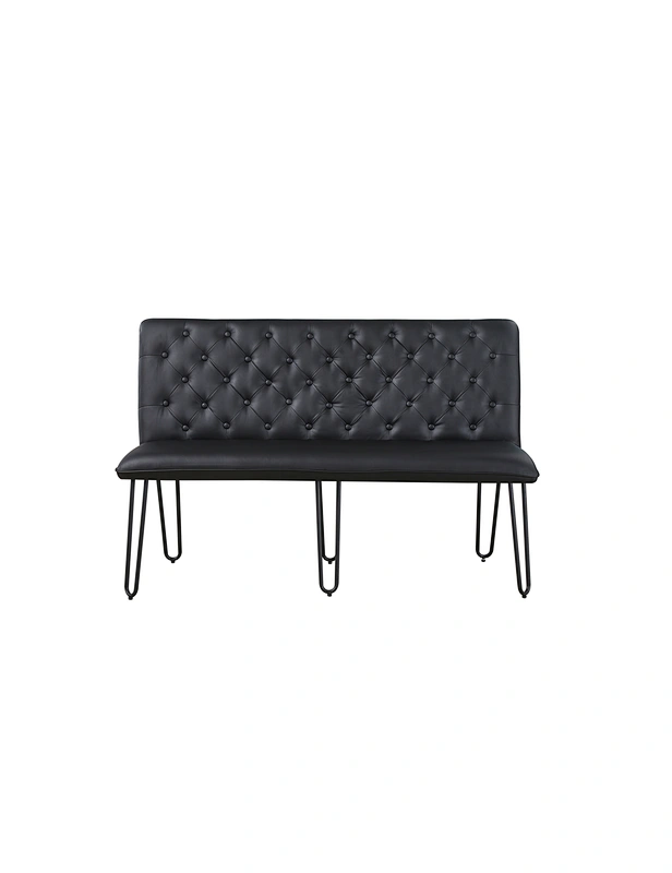 black dining bench