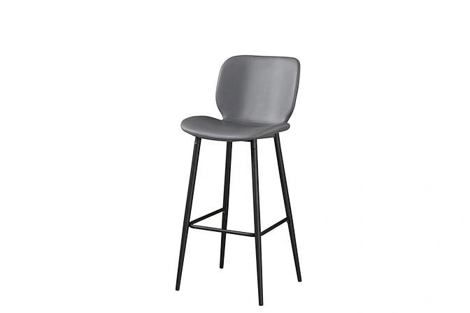 pu seat chromed bar stool