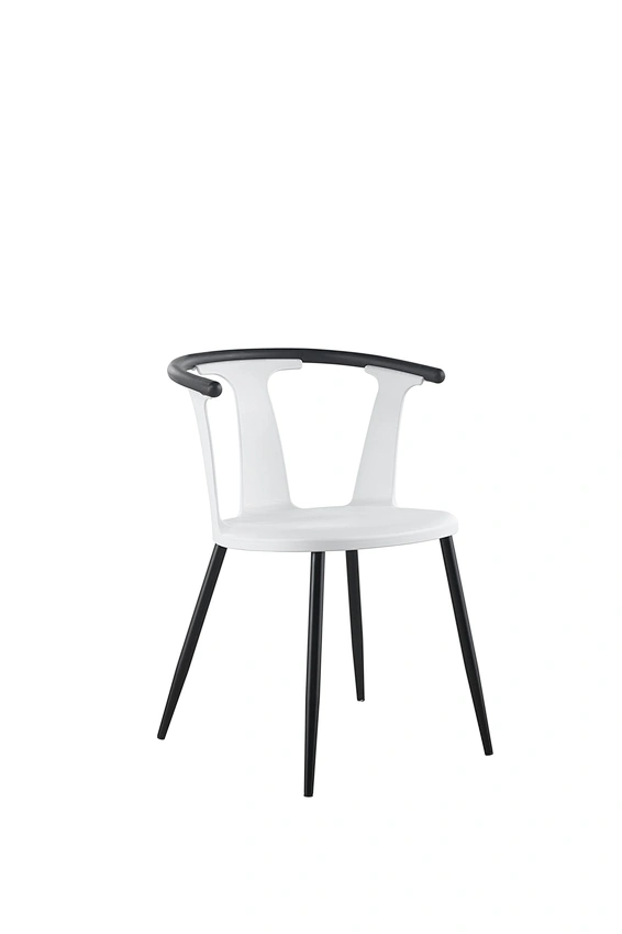 black metal dining chair