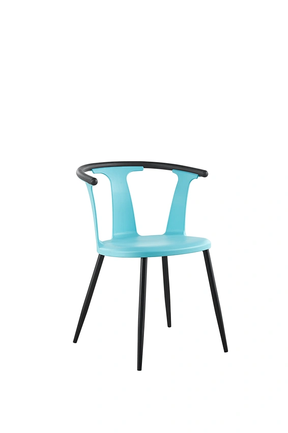 black metal dining chair