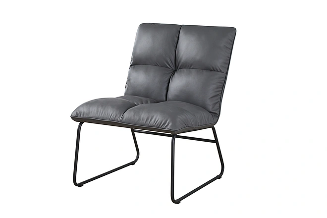 black and white accent chair