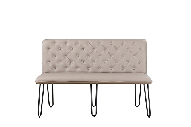black dining bench