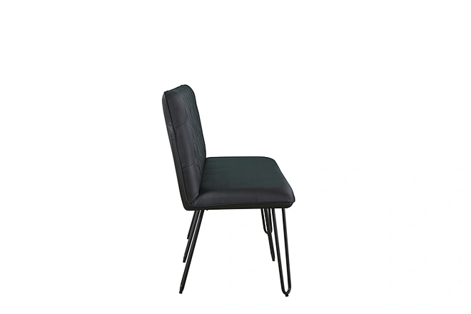 black dining bench