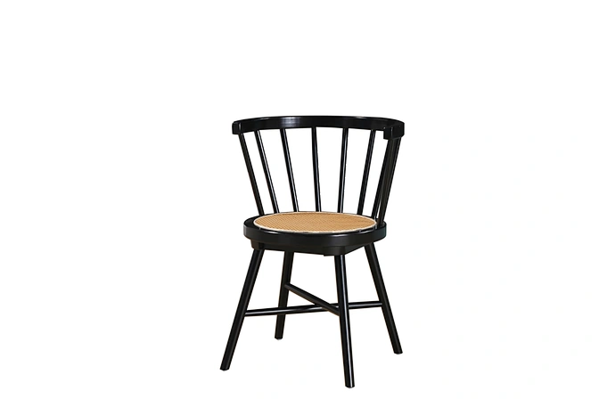 solid wood leather dining chair