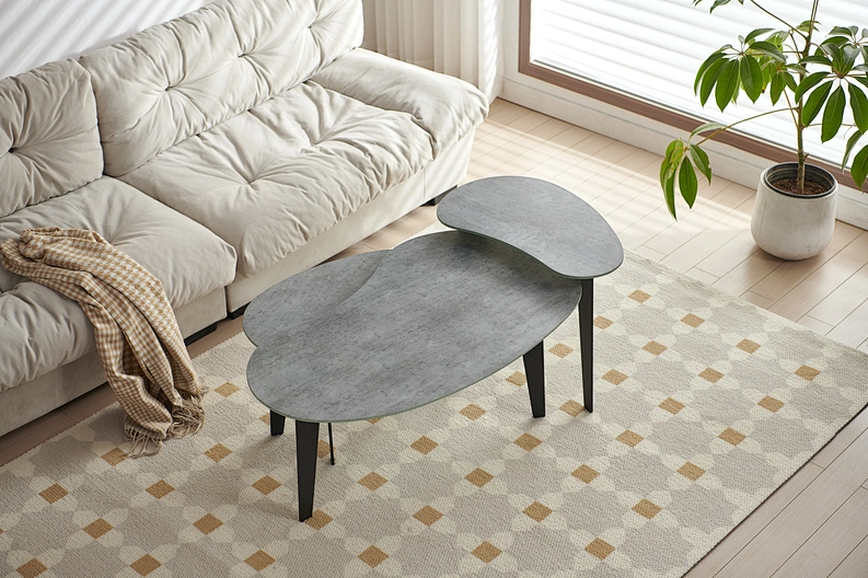 nest table coffee table tempered glass table