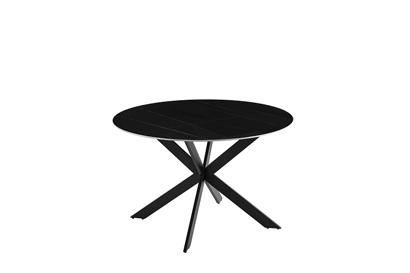 Sintered stone table black table