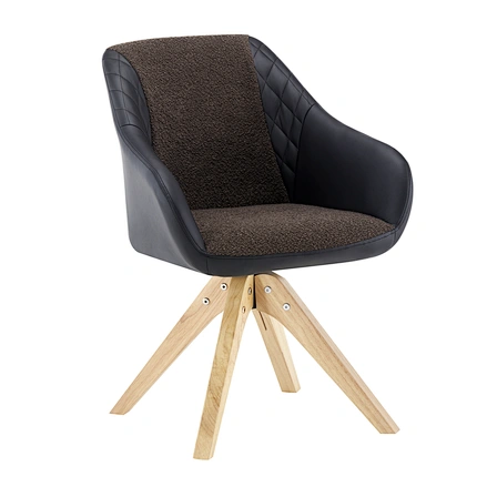 dining chair wood leg swivel chair