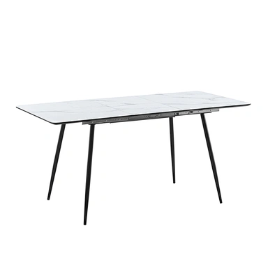 extendable dining table white