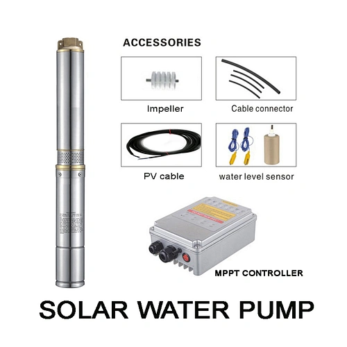 PWSJINTAI  Stainless Steel 304 Solar Powered Bore Water Pump