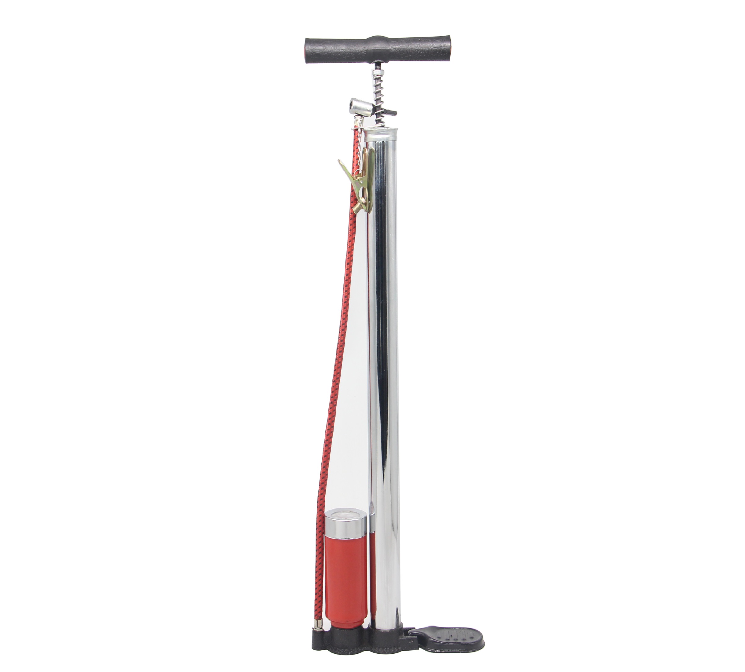 Mini bike pump with gauge