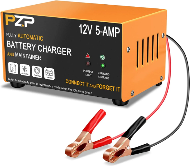 5AMP 12VOLT Battery Maintainer Charger With LED Lights