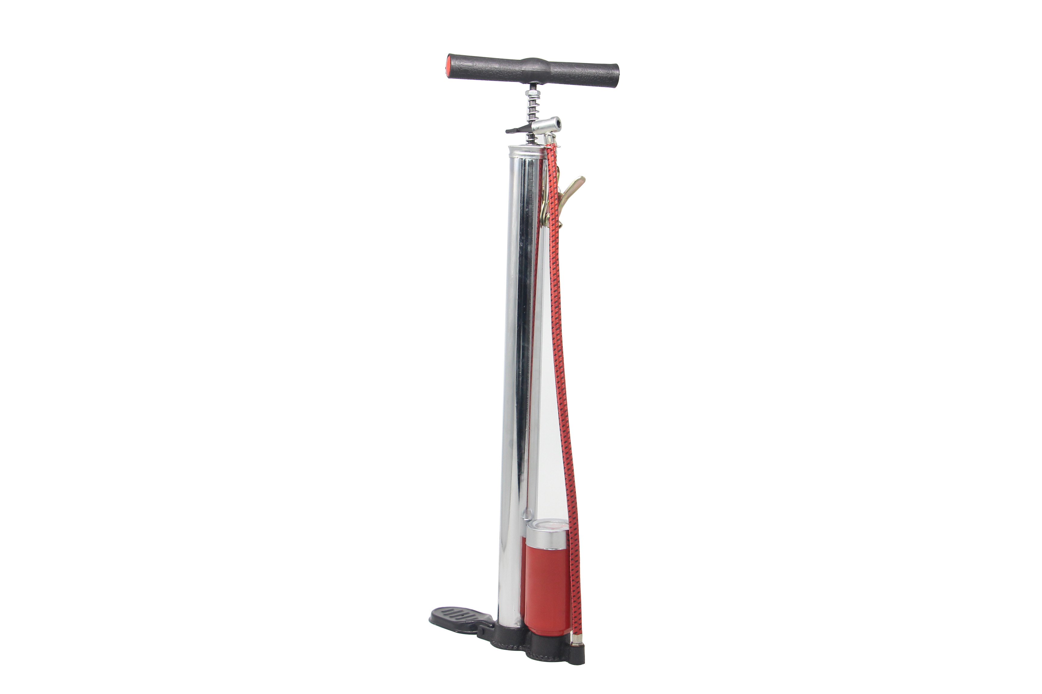 Mini bike pump with gauge